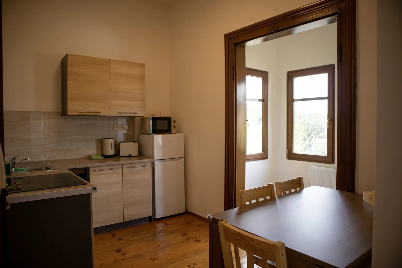 Kitchen and dining table
